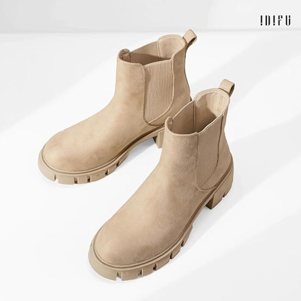 19 - NIB Chelsea Boots Women Ankle Boots - Picture 2 of 5